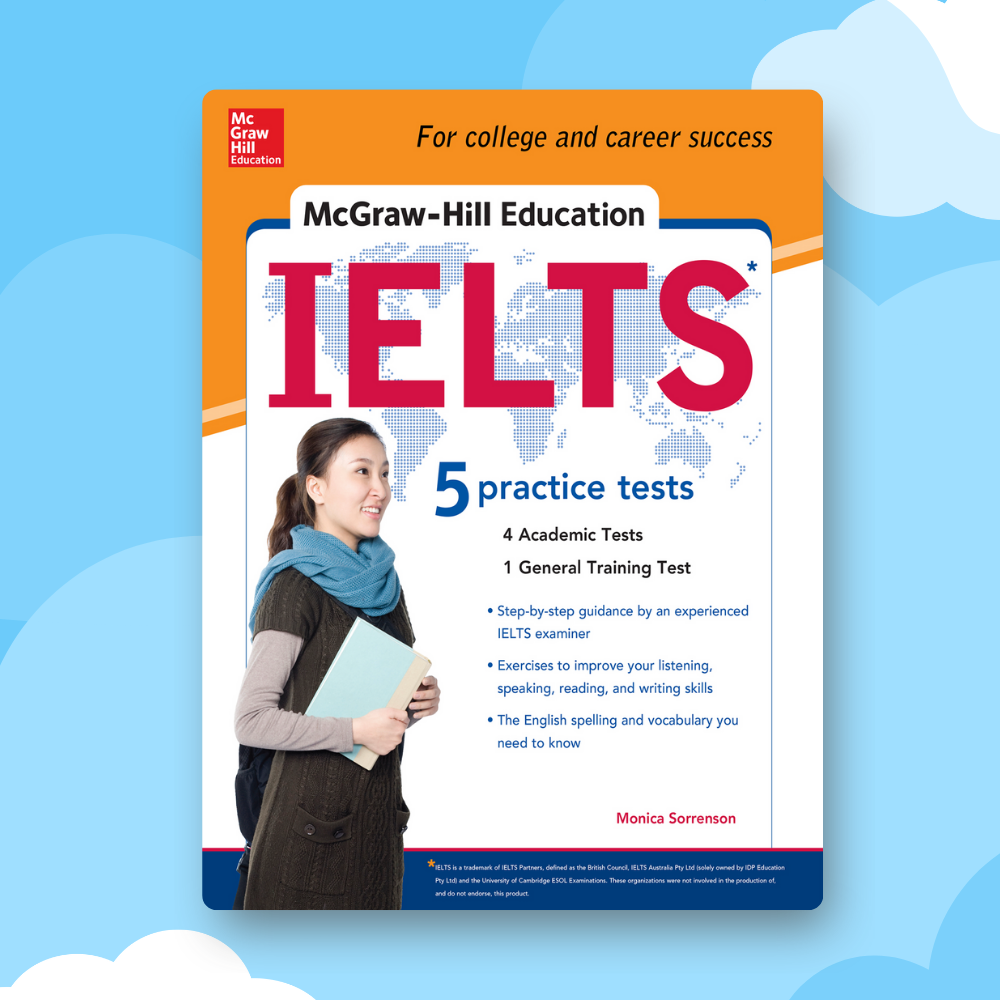 Review sách McGraw Hills IELTS 5 Practice Tests (with Audios)